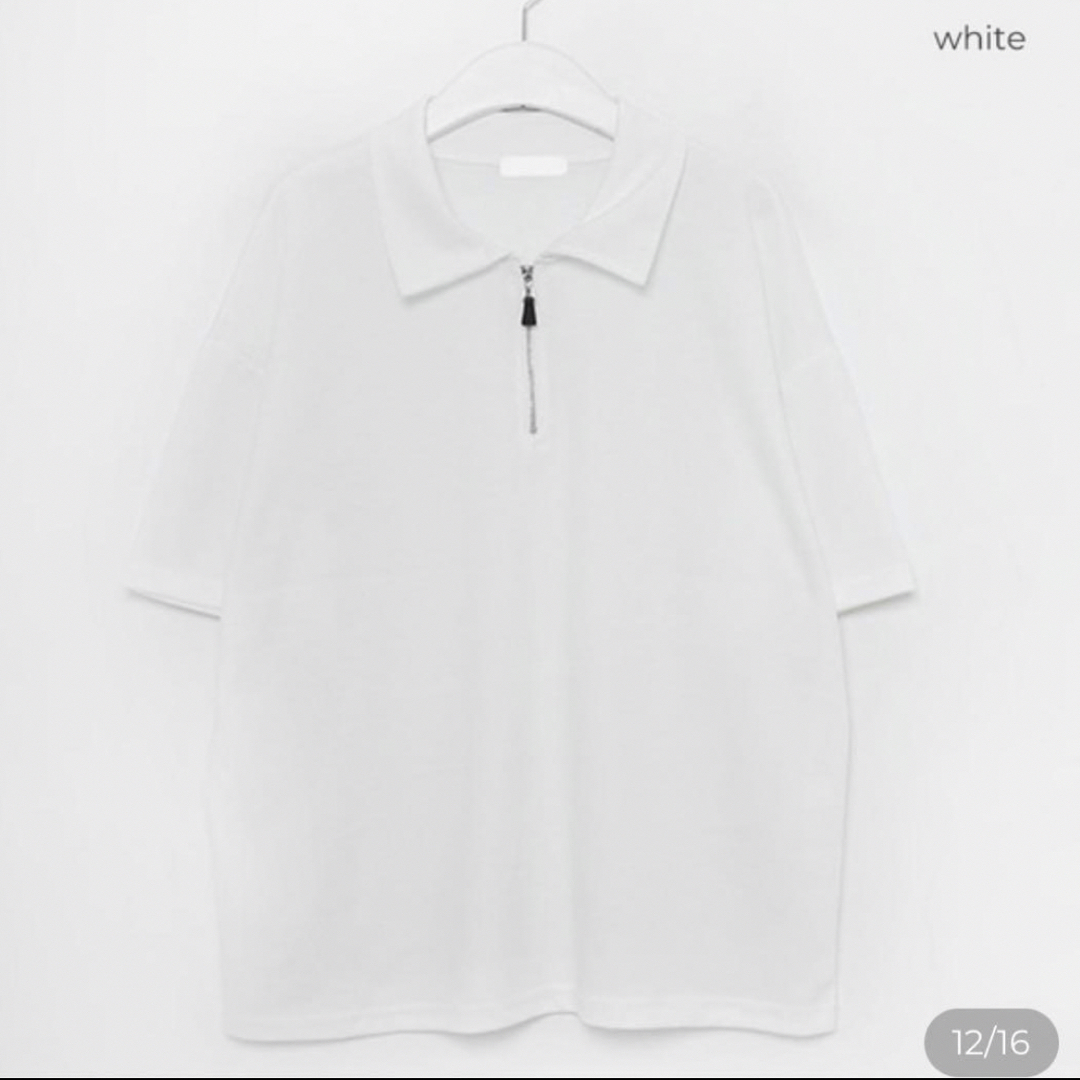 ZARA(ザラ)のnugu【klee】ハーフジップアップTシャツ レディースのトップス(カットソー(半袖/袖なし))の商品写真