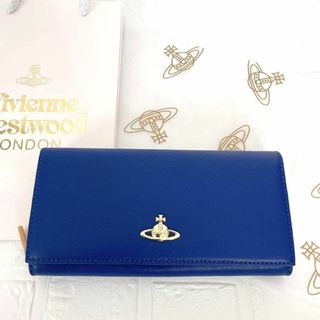 ヴィヴィアン(Vivienne Westwood) 長財布(ブルー・ネイビー/青色系
