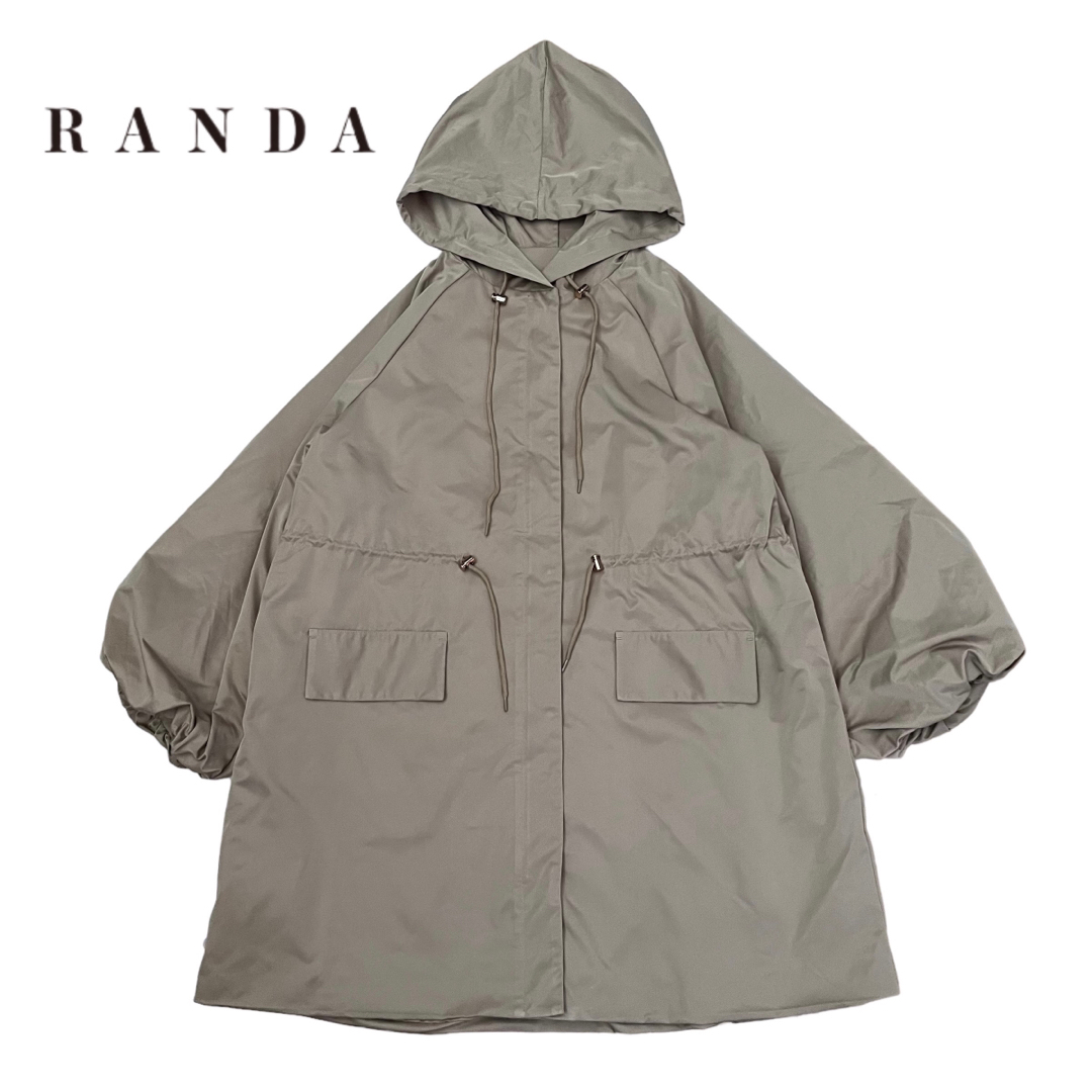 【RANDA】バルーンスリーブ　フードジャケット