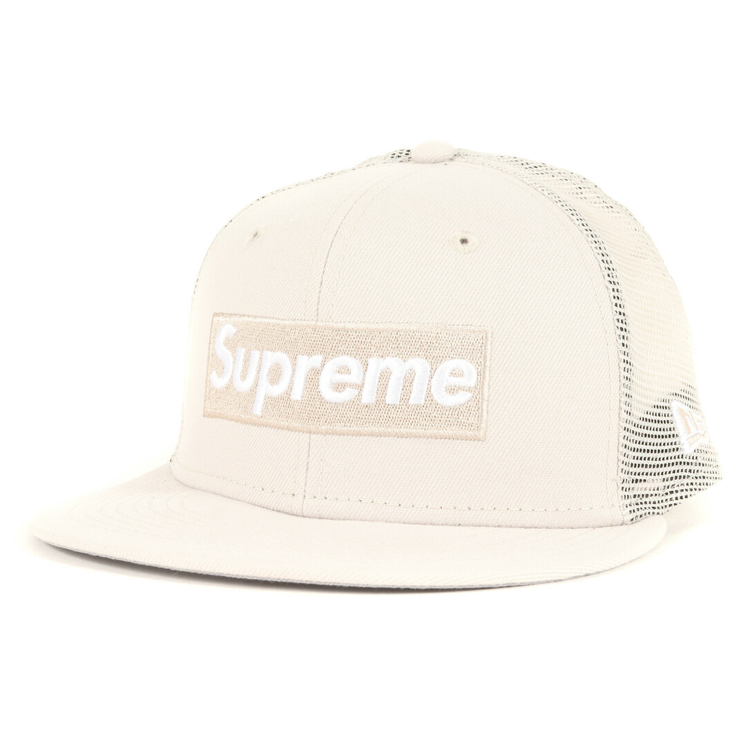 Supreme シュプリーム キャップ サイズ:7 5/8(60.6cm) 23SS NEW ERA ニューエラ ボックスロゴ ベースボール メッシュ キャップ Box Logo Mesh Back ストーン 帽子 コラボ 【メンズ】【美品】