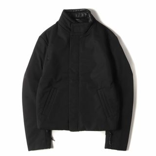 Maison Martin Margiela メゾンマルタンマルジェラ ジャケット サイズ:46 16AW フューチャー ハイトップ パテッド  バイカー ジャケット 50AM026245160 S30AM0347 アウター ジップ ブルゾン 中綿 ブラック 黒 イタリア製【メンズ】【中古】