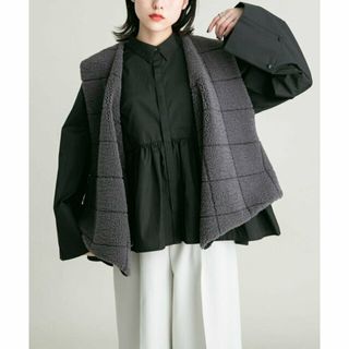 ケービーエフ(KBF)の【BLACK】WIDEスリーブヘムギャザーブラウス(シャツ/ブラウス(長袖/七分))