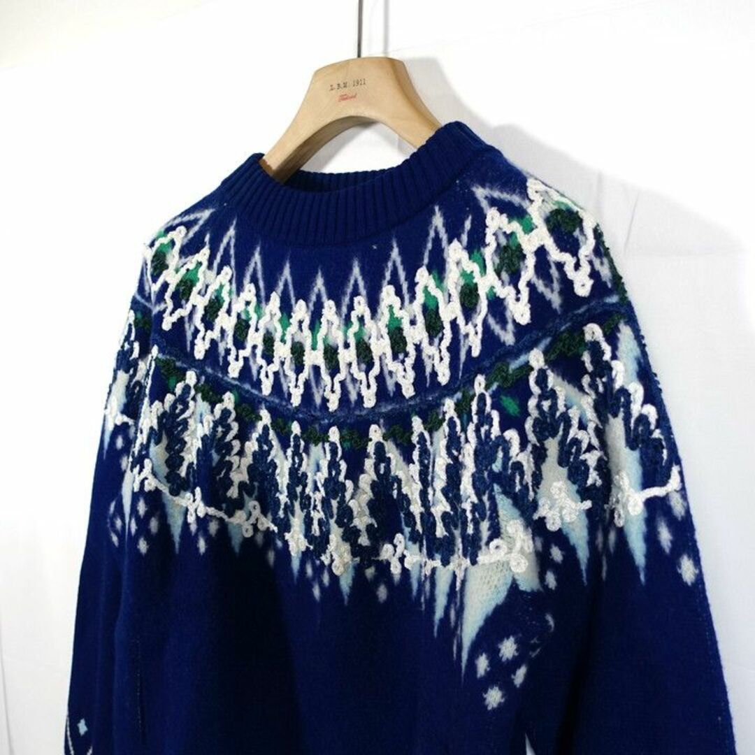 【良品】sacai　刺繍ニット　サカイ