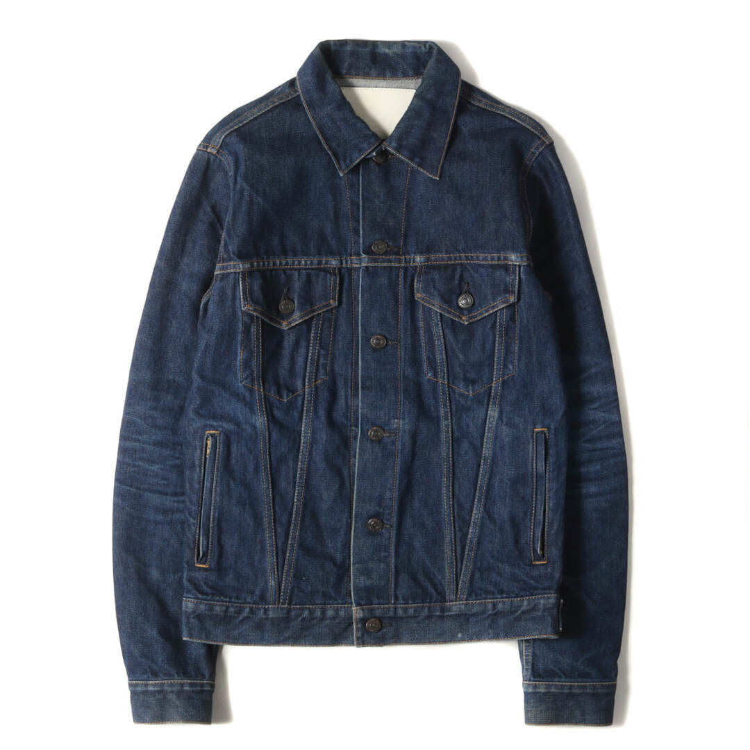 WJK ダブルジェイケイ ジャケット サイズ:M DENIME ウォッシュ加工 3rdタイプ デニム トラッカー ジャケット 2300 dn71 インディゴ ブルー ネイビー アウター ブルゾン コラボ 日本製【メンズ】