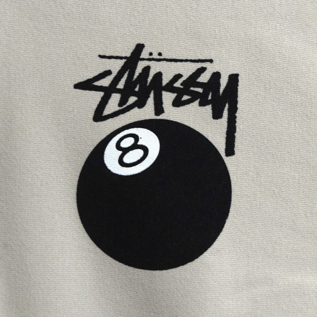 ステューシー stussy 新品タグ　8ボール　ブラックXL フルジップパーカー