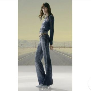 ザラ(ZARA)の【新品】ZARA☆デニムエフェクトレギンス(デニム/ジーンズ)