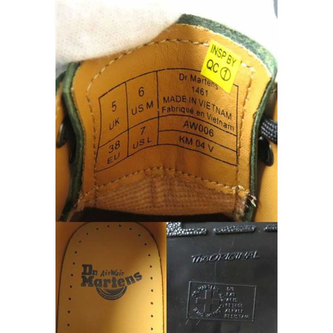 未使用品★Dr.Martens ドクターマーチン 1461 3ホール  26271275 レザーシューズ／ドレスシューズ ダークグリーン UK5 レディース 箱付き