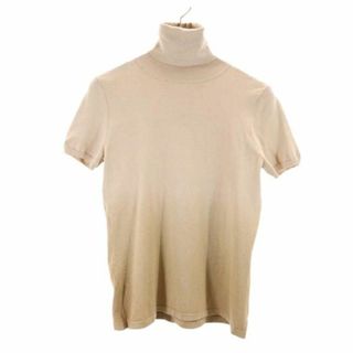 マックスマーラ(Max Mara)のマックスマーラ タートルネック ニット ベージュ系 MAX MARA 半袖 セーター レディース 【中古】  【231017】 メール便可(ニット/セーター)