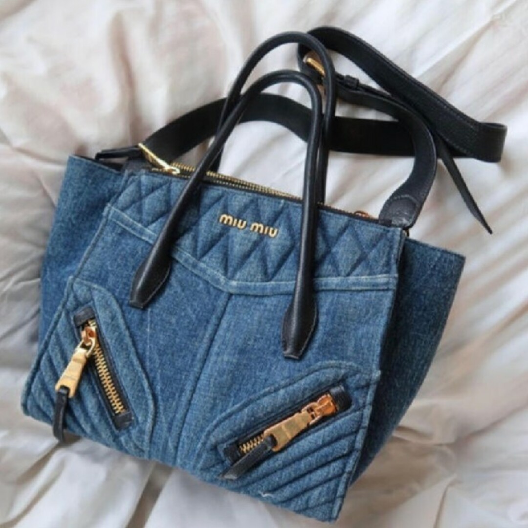 MIU MIU デニムハンドバッグ