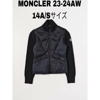 MONCLER - 極美品 モンクレール ウールニット×ナイロンカーディガン