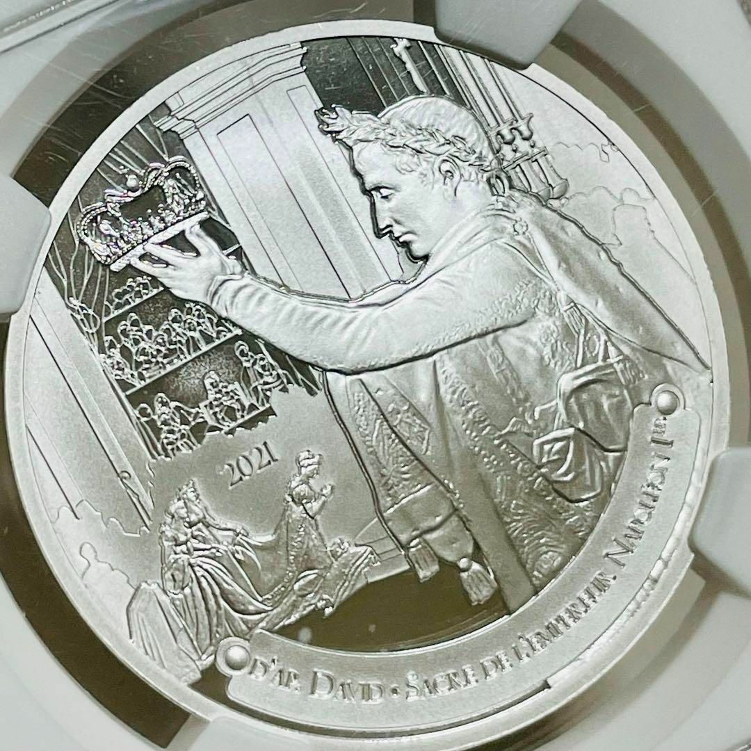 約37mmコイン重量2021 フランス ナポレオン一世の戴冠式 10ユーロ銀貨  PF70 UCAM