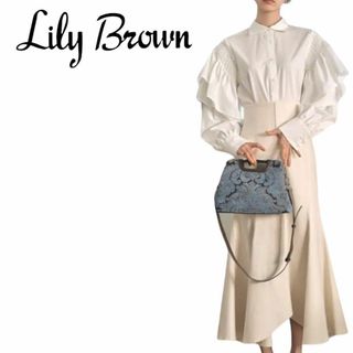 R797 LILY BROWN スモッキングスリーブドレスシャツ　新品