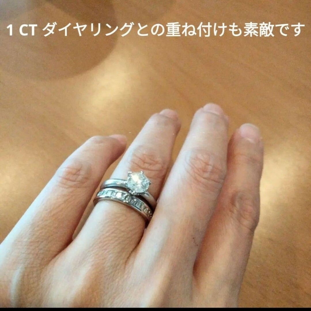 ✳PT900✳ 高品質 計1.2ct フルエタニティ 天然ダイヤリングの通販 by