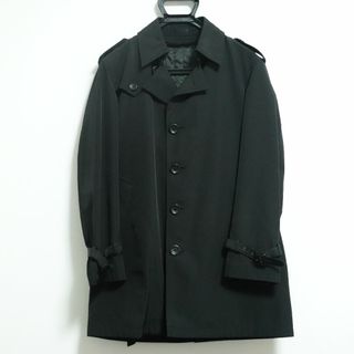 【美品】2-3万円 AOYAMA 青山 トレンチコート ブラック 無地