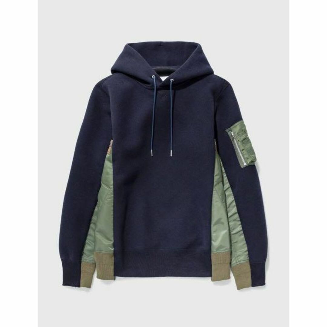 19aw sacai Sponge Sweat X Ma-1 Hoodie