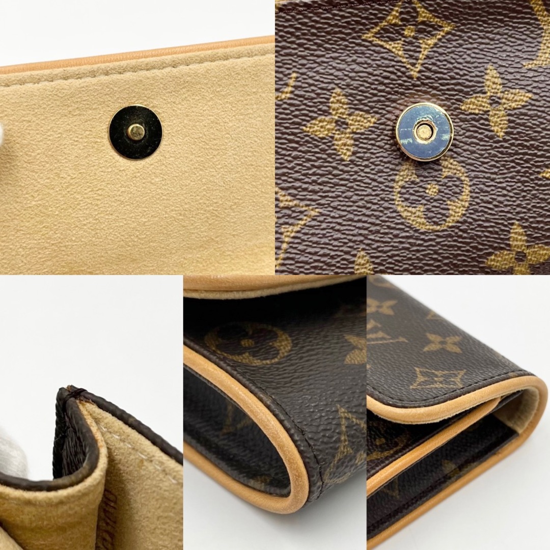 【限定価格】LOUIS VUITTON ルイヴィトン ショルダーバッグ ポシェットツインPM Pochett Twin モノグラム ブラウン 茶 鞄 かばん M51854    ゴールド金具 レディース【品】