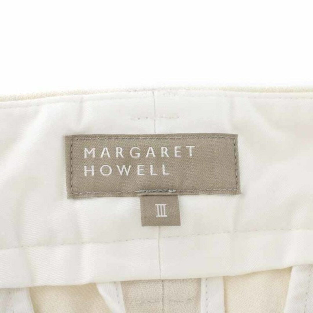 MARGARET HOWELL(マーガレットハウエル)のマーガレットハウエル WASHED COTTON TWILL 3 L 白 レディースのパンツ(チノパン)の商品写真