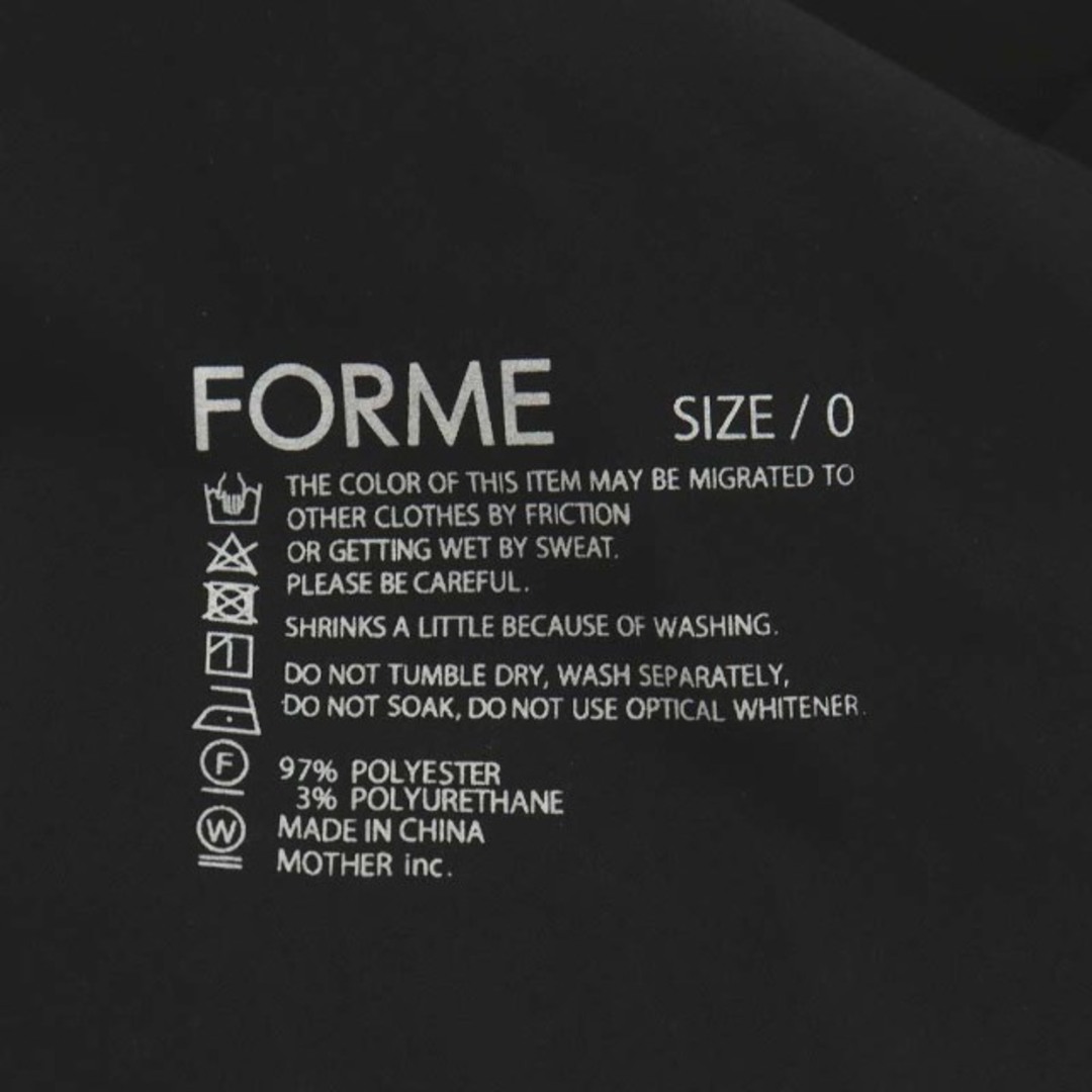 フォルメ FORME フレアスカート ひざ丈 0 XS 黒