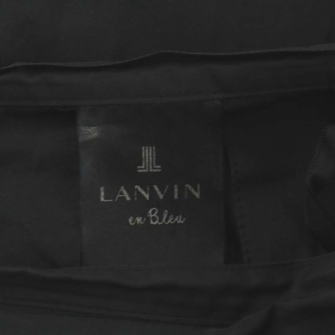 LANVIN en Bleu(ランバンオンブルー)のランバンオンブルー フレアスカート ミモレ ロング 黒 レディースのスカート(ロングスカート)の商品写真