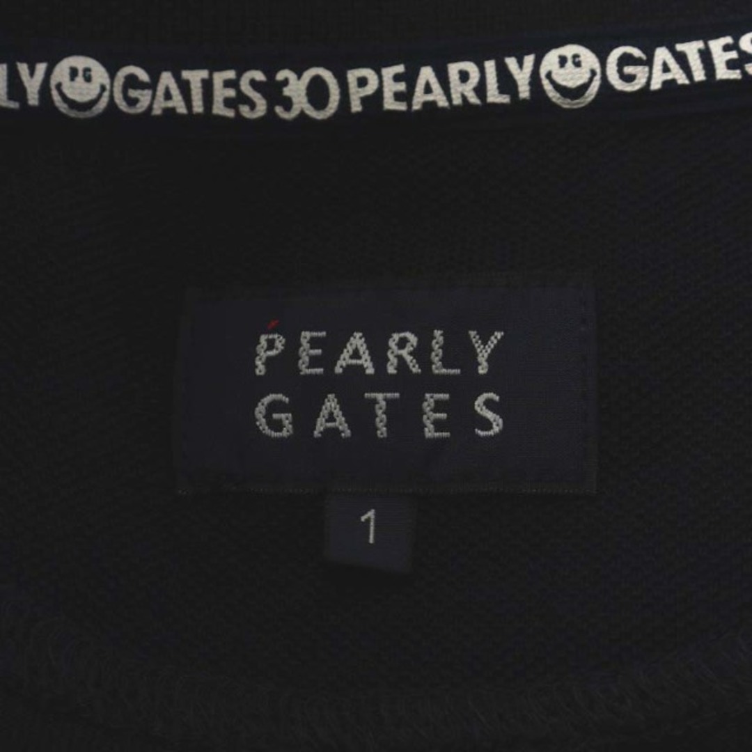 PEARLY GATES(パーリーゲイツ)のパーリーゲイツ ポロシャツ 半袖 刺繍 ワッペン ゴルフウェア 1 M 紺 レディースのトップス(ポロシャツ)の商品写真