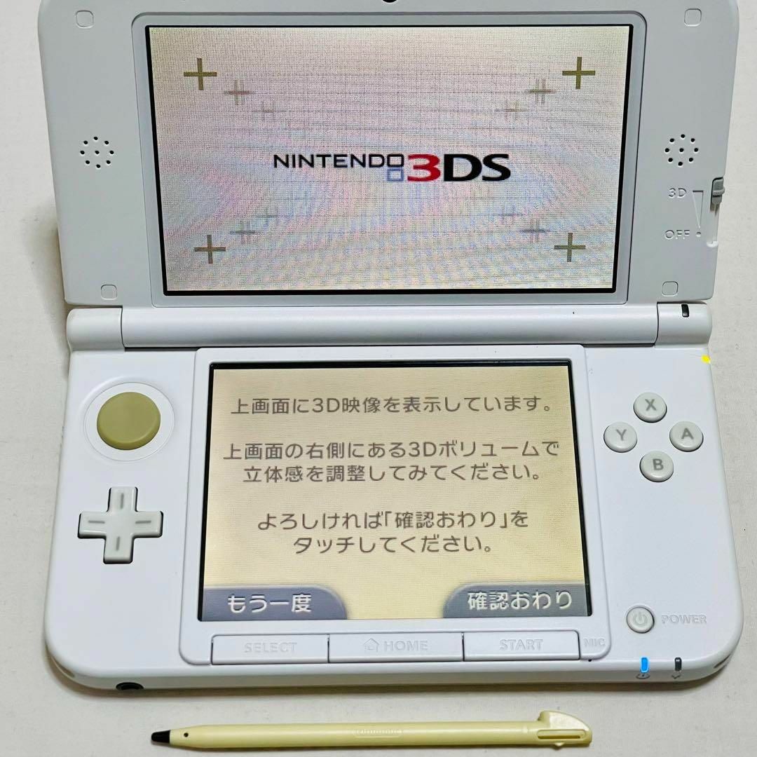 ニンテンドー 3DS LL本体 ホワイト 通電確認済 SDカード 009ゲームソフト/ゲーム機本体