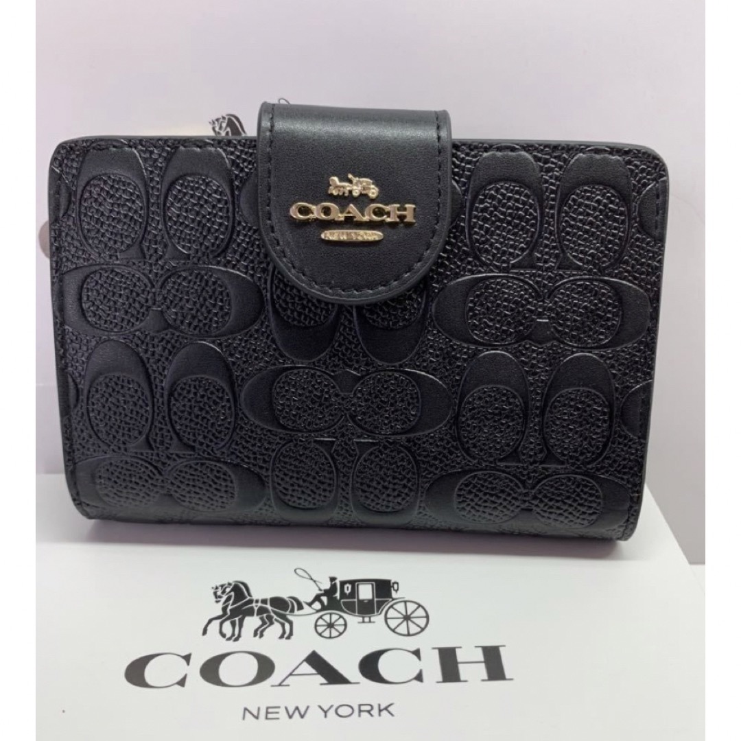 【新品・未使用】COACH コーチ 二つ折り財布 C5896 翌日発送 | フリマアプリ ラクマ