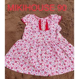 ミキハウス(mikihouse)のミキハウス花柄ワンピース90cm(ワンピース)