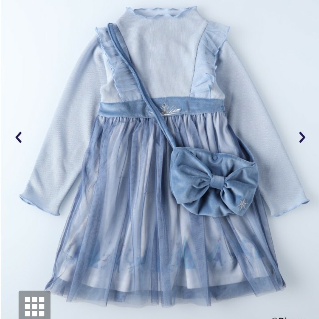 Right-on(ライトオン)のRight-on アナと雪の女王 ワンピース キッズ/ベビー/マタニティのキッズ服女の子用(90cm~)(ワンピース)の商品写真