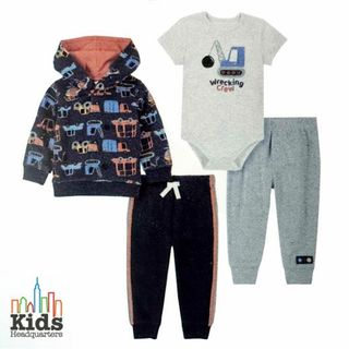 コストコ(コストコ)の4点セット 90 ★ コストコ パーカー 上下 セットアップ 長袖 18M N(Tシャツ/カットソー)