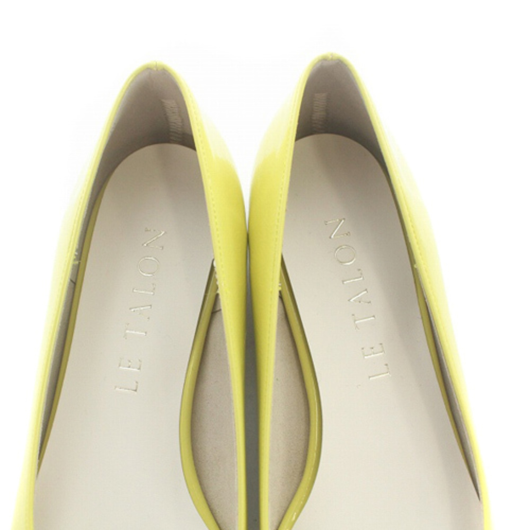 Le Talon(ルタロン)のルタロン エナメル パンプス ポインテッドトゥ 23.5cm 黄色 レディースの靴/シューズ(ハイヒール/パンプス)の商品写真