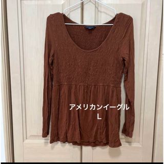 アメリカンイーグル(American Eagle)のアメイー　アメリカンイーグル　American EAGLE ロンT 長袖L(シャツ/ブラウス(長袖/七分))