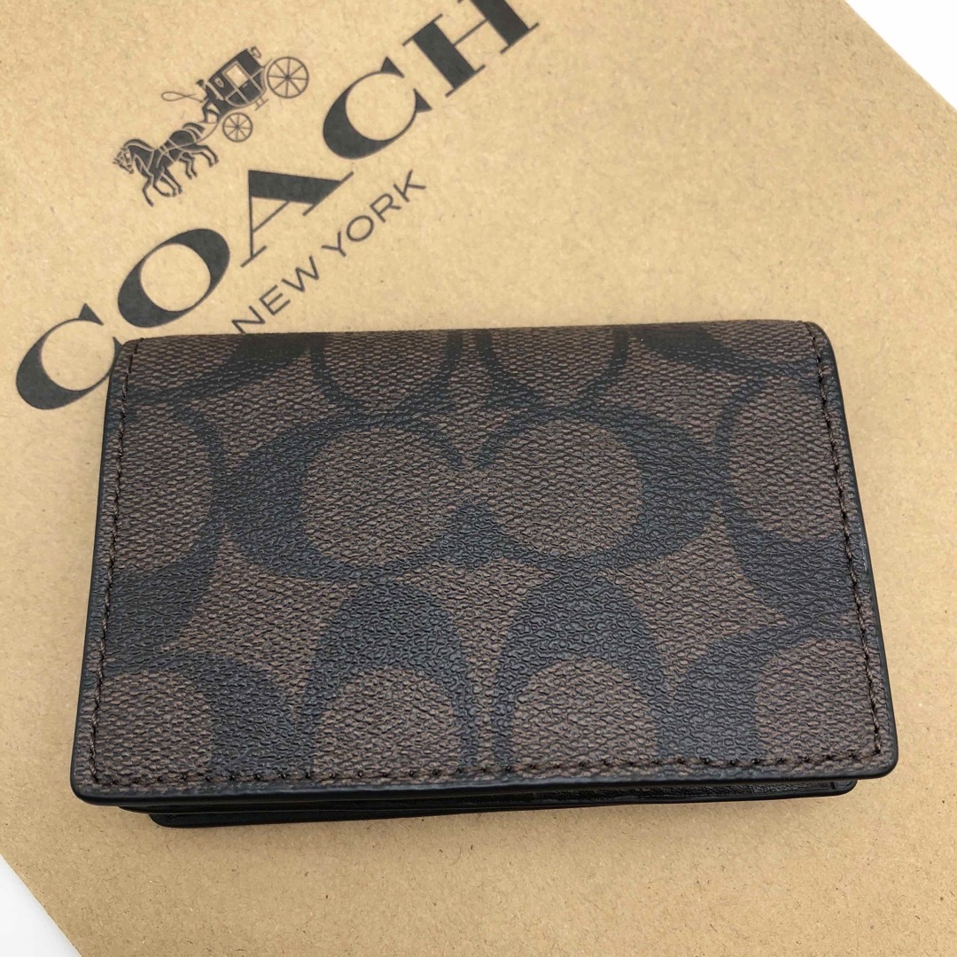 COACH ★大人気★ ビジネス カードケース シグネチャー 名刺入れ 新品