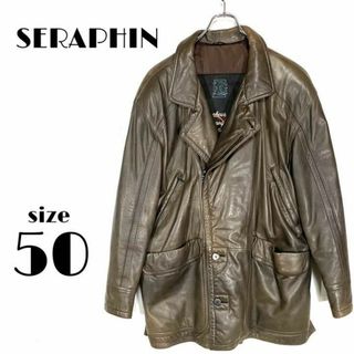 セラファン(SERAPHIN)の★フランス製 最高級★【SERAPHIN 】肉厚　レザー ジャケット コート.(レザージャケット)