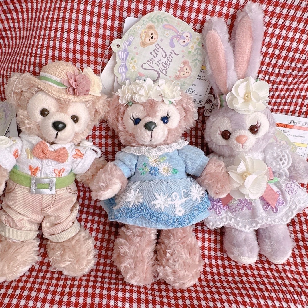 【新品.お顔厳選】♡スプリングインブルーム♡ぬいぐるみバッチ3点セット♡