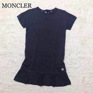 イタリア製 MONCLER モンクレール 裾切替 ワッペン付き 半袖ワンピース