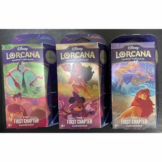 Disney - Lorcana ロルカナ スターターデッキ 3種セット 新品未開封④
