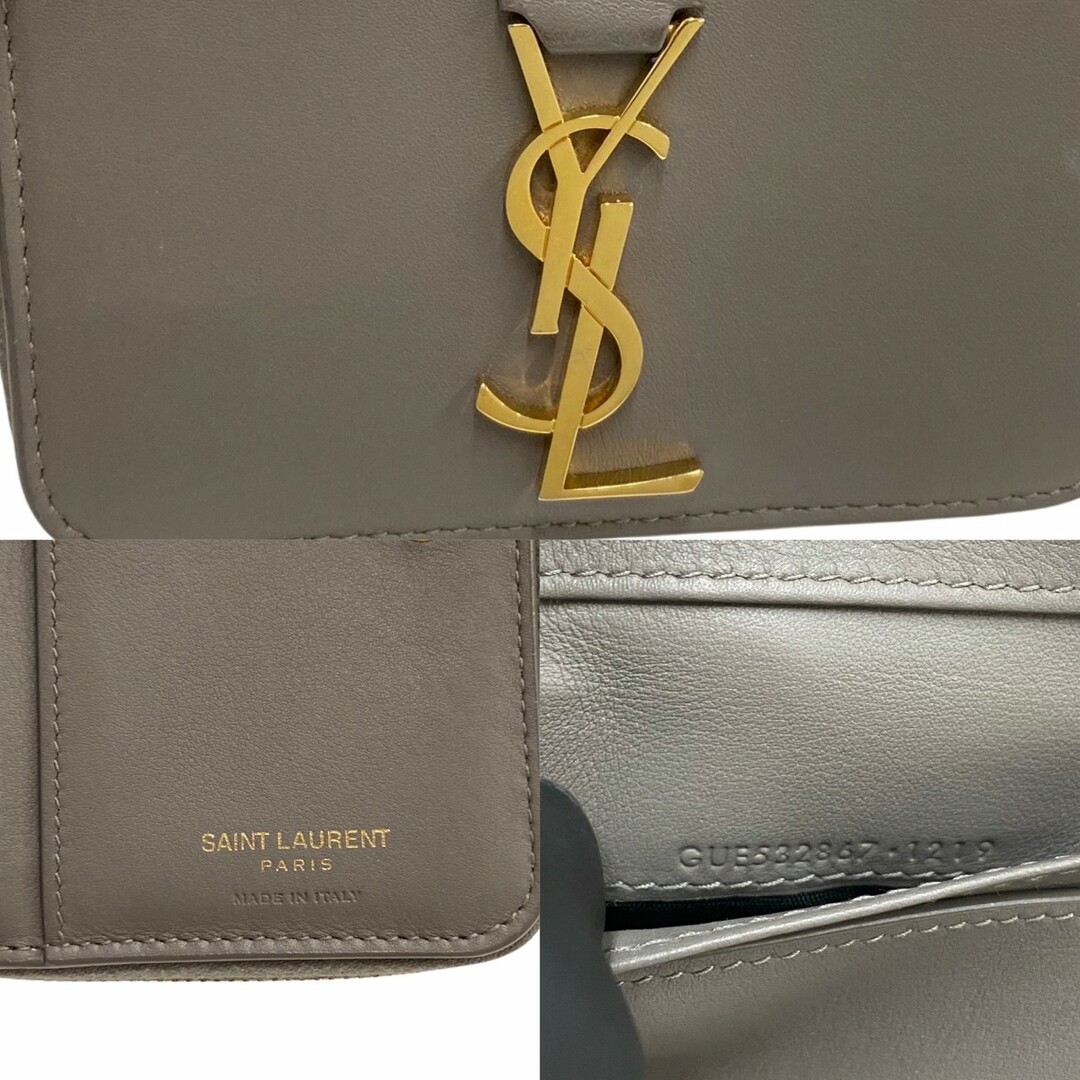 YSL サンローラン saint laurent 本革 正規店購入-