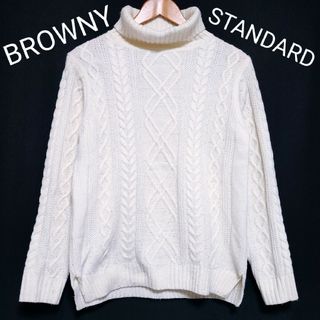 ブラウニー(BROWNY)の【BROWNY STANDARD】長袖　タートルネック　ニット(ニット/セーター)