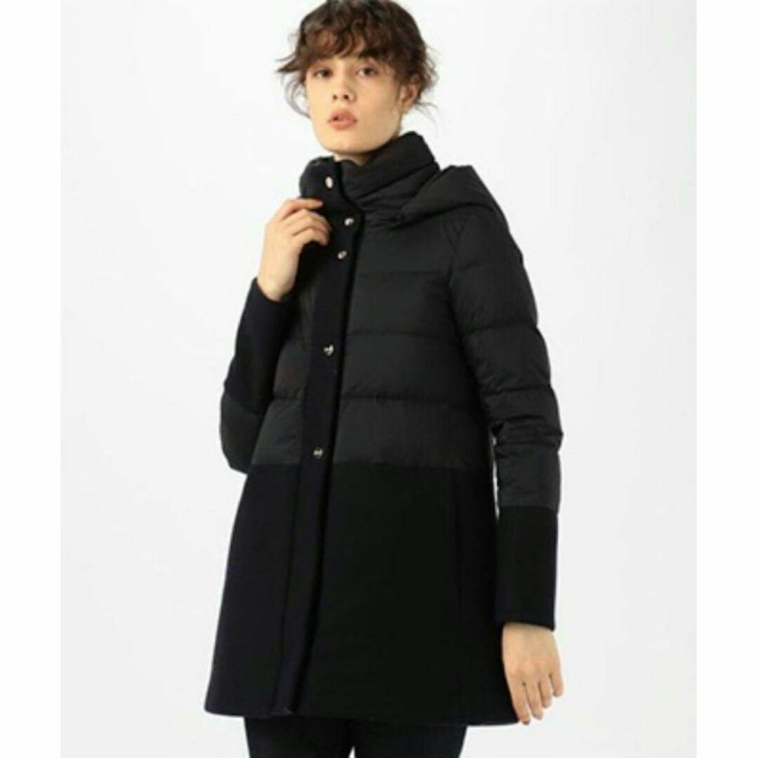 HERNO - 【美品】ヘルノ ダウンコート 異素材切り替え 40 ウール HERNO - 【美品】ヘルノ ダウンコート 異素材切り替え 40 ウール