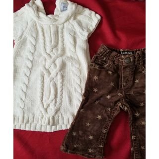 ベビーギャップ(babyGAP)の【まとめ売り】女の子 ベビー 秋服 冬服 セーター チュニック ボトムス 70(ニット/セーター)