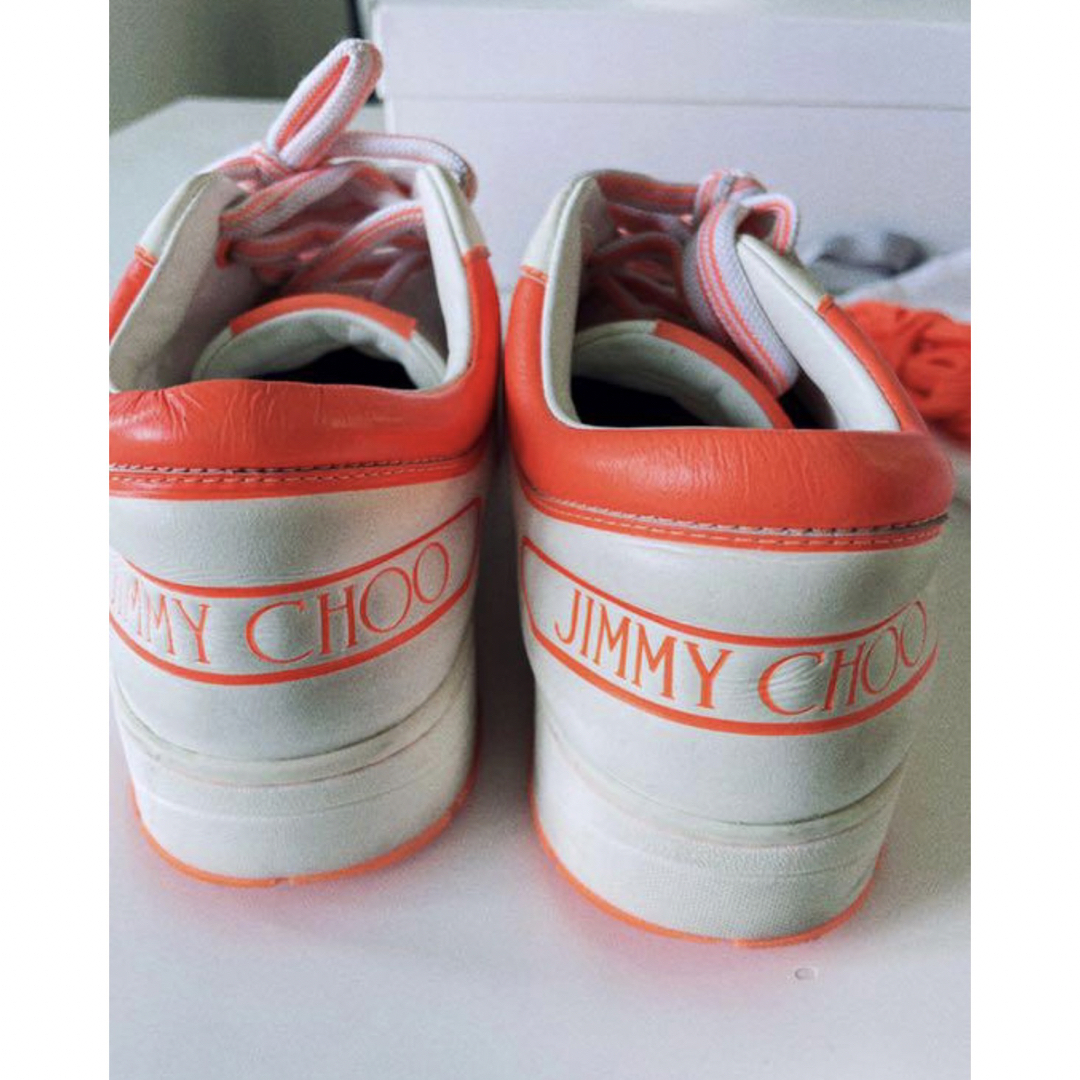 JIMMY CHOO(ジミーチュウ)の美品　ジミーチュウ　レザー スニーカー　Hawaii/F  37インチ レディースの靴/シューズ(スニーカー)の商品写真