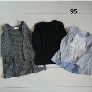 ウィルメリー(WILL MERY)のワンピース　&　長袖カットソー　三枚セット　まとめ売り　95(Tシャツ/カットソー)