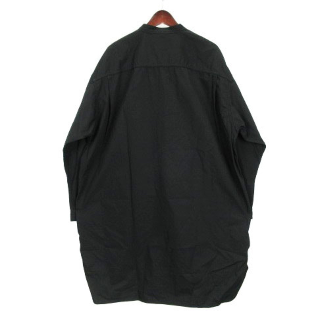 スペルバウンド バットダイポプリン オーバー シャツ 長袖 2 ブラック 1