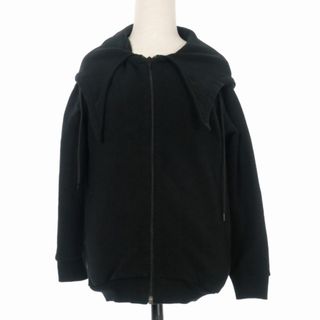 バレンシアガ(Balenciaga)のバレンシアガ BALENCIAGA ジップアップパーカー フーディ S ブラック(パーカー)