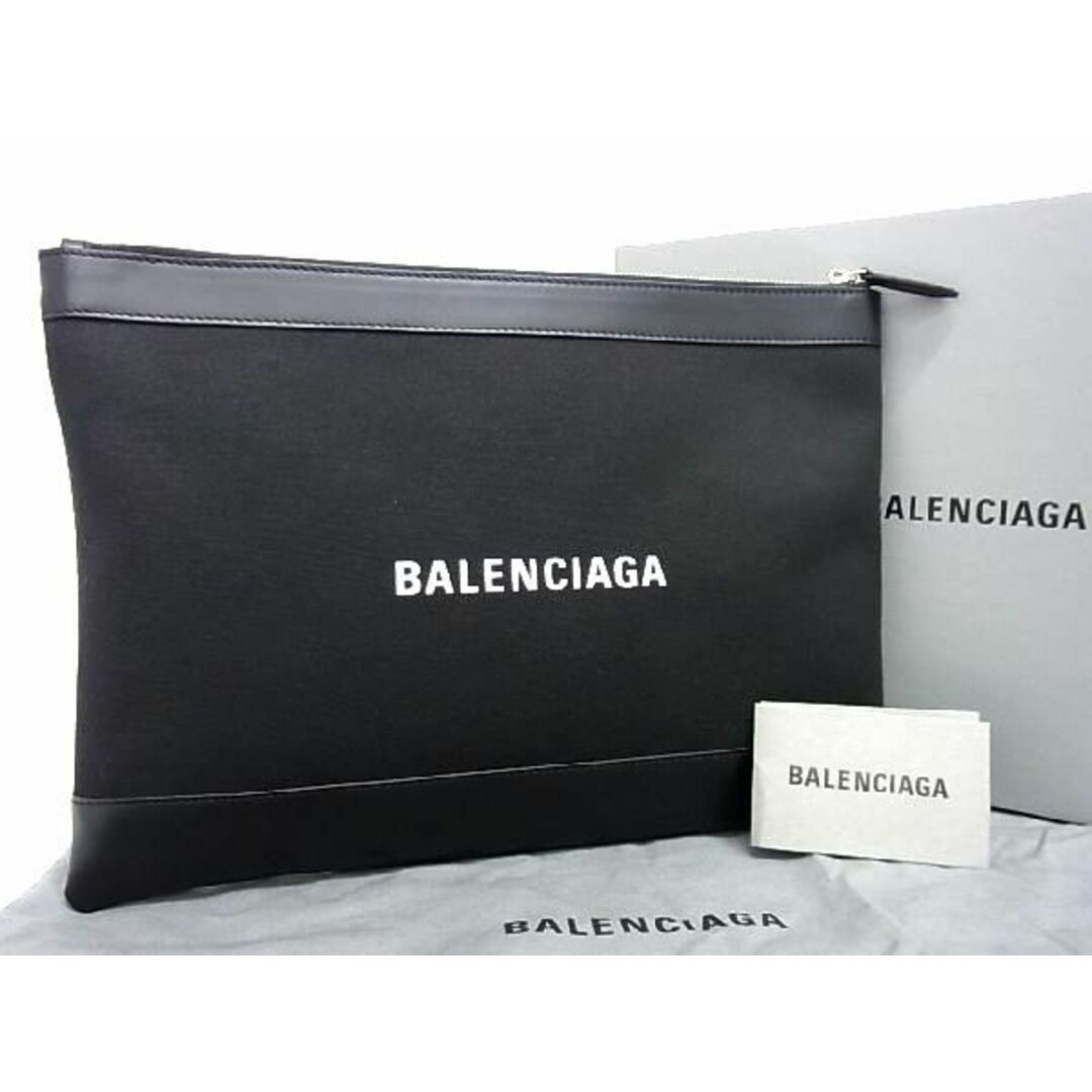 □極美品□ BALENCIAGA バレンシアガ 373834 ネイビークリップ ...