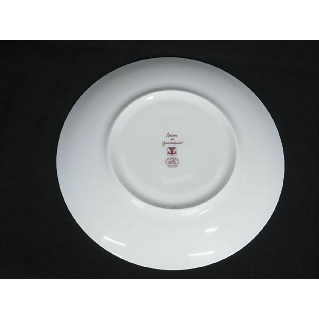 ■極美品■ HERMES エルメス ガダルキヴィール プレート お皿 食器 テーブルウェア ホワイト系×レッド系 AP8824