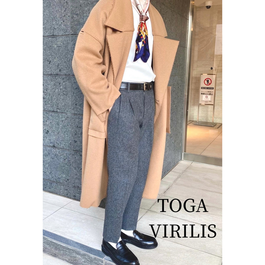 TOGA VIRILIS wool tuck pants