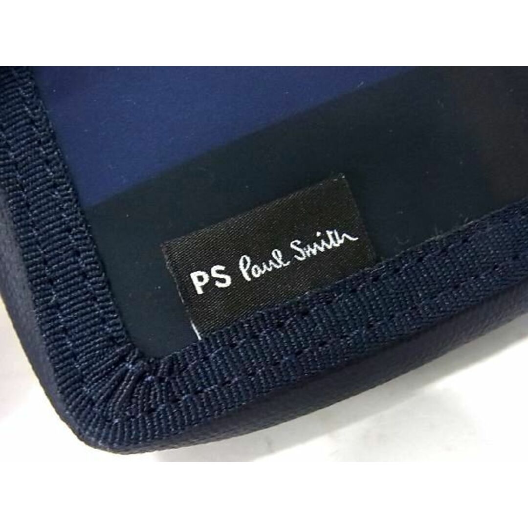 Paul Smith(ポールスミス)の■新品■未使用■PS Paul Smith ピーエスポールスミス ナイロン ラウンドファスナー 財布 ウォレット 小銭入れ 札入れ ネイビー系 BF3036  メンズのファッション小物(折り財布)の商品写真