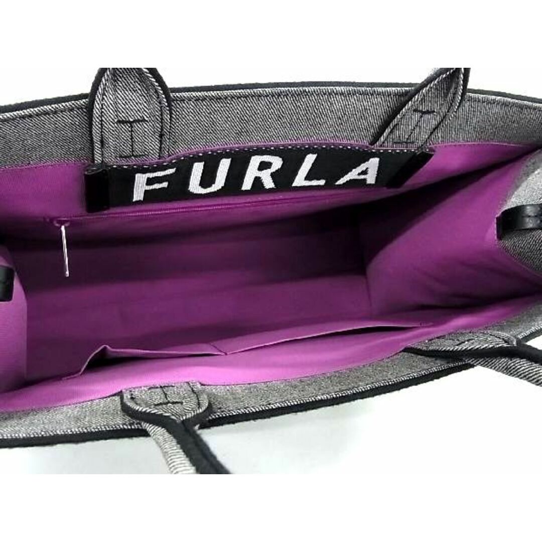美品 フルラ FULRA アーチロゴハンドバック-