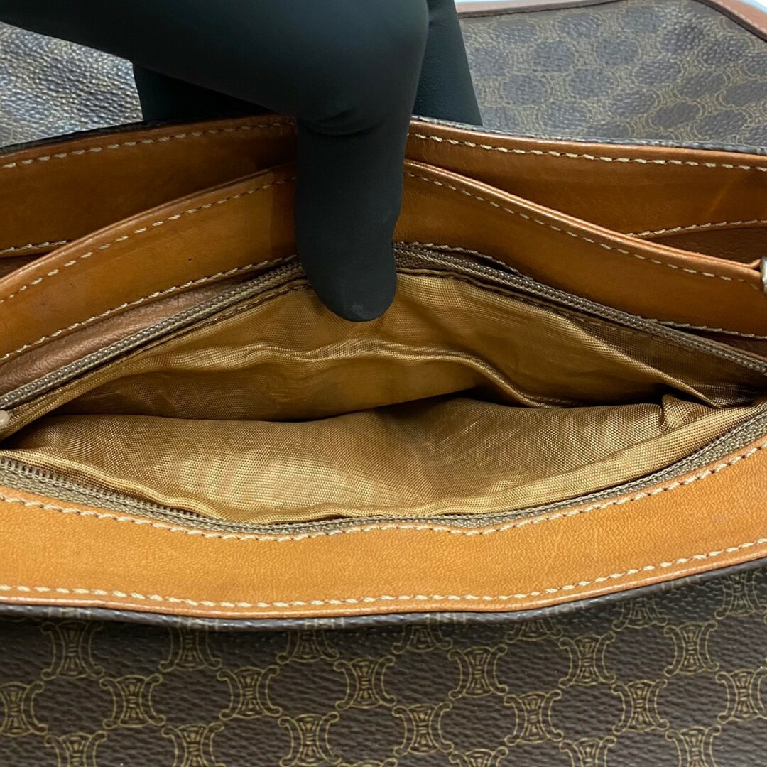 celine - 極 美品 CELINE セリーヌ マカダム ブラゾン トリオンフ ロゴ